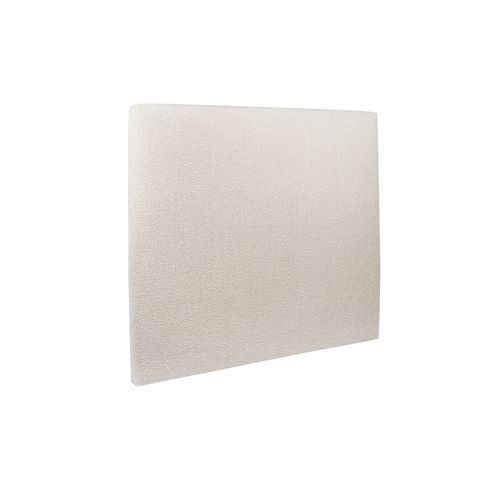 Tete De Lit Tapissée Bouclette Beige L 200 Cm - Ep 10 Cm Rembourré