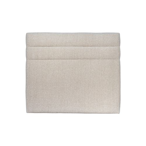 Tete De Lit Lignes Bouclette Beige L 160 Cm - Ep 10 Cm Rembourré