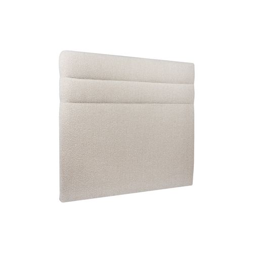 Tete De Lit Lignes Bouclette Beige L 160 Cm - Ep 10 Cm Rembourré