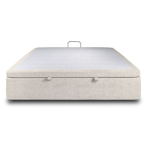 Sommier Coffre Tissu Beige Clair 140x200 H39cm