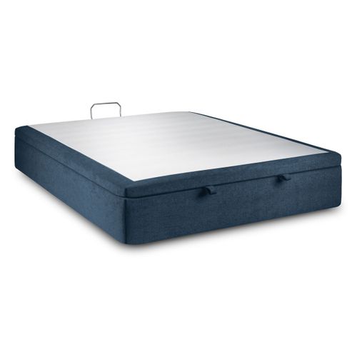 Sommier Coffre Tissu Bleu 160x200 H39cm