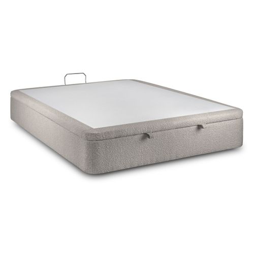 Sommier Coffre Bouclette Gris 180x200 H39cm
