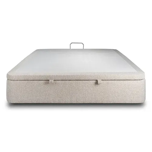 Sommier Coffre Bouclette Beige 160x200 H39cm