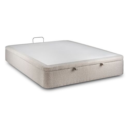 Sommier Coffre Bouclette Beige 160x200 H39cm