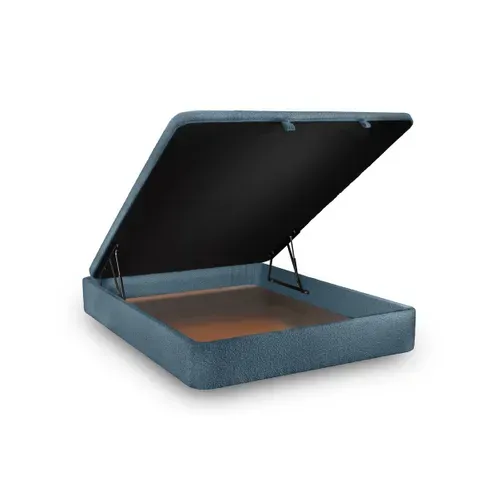 Sommier Coffre Bouclette Bleu 140x200 H39cm