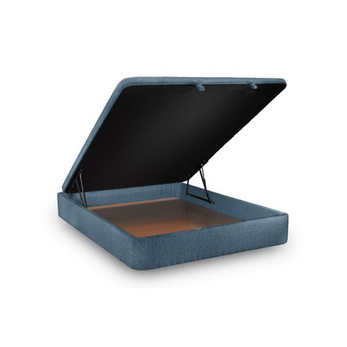 Sommier Coffre Bouclette Bleu 140x190 H39cm