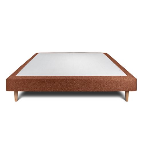 Sommier Tapissier Bouclette Terracotta 160x200 H29cm