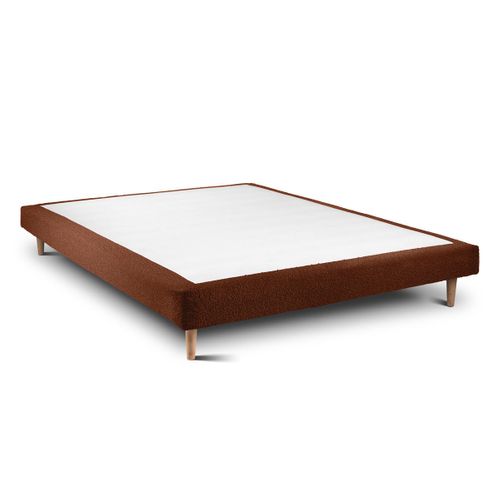 Sommier Tapissier Bouclette Terracotta 160x200 H29cm