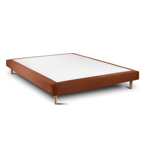 Sommier Tapissier Bouclette Terracotta 160x200 H29cm