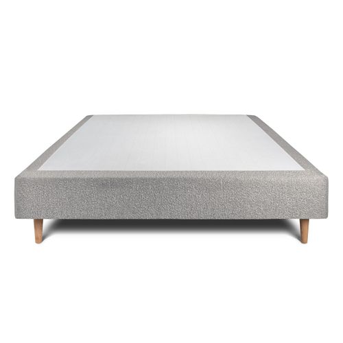 Sommier Tapissier Bouclette Gris 160x200 H35cm