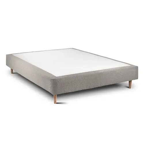 Sommier Tapissier Bouclette Gris 160x200 H35cm