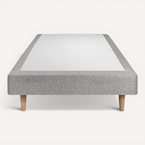 Sommier Tapissier Bouclette Gris 90x200 H35cm
