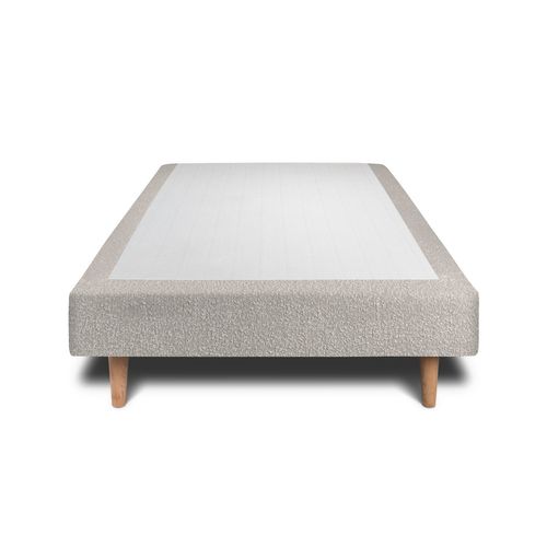 Sommier Tapissier Bouclette Gris 90x200 H35cm