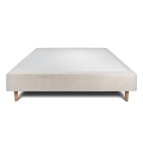 Sommier Tapissier Bouclette Beige 160x200 H35cm
