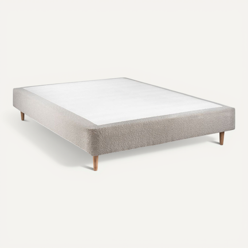 Sommier Tapissier Bouclette Beige 160x200 H35cm