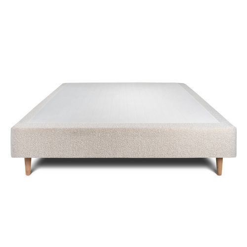 Sommier Tapissier Bouclette Beige 160x200 H35cm