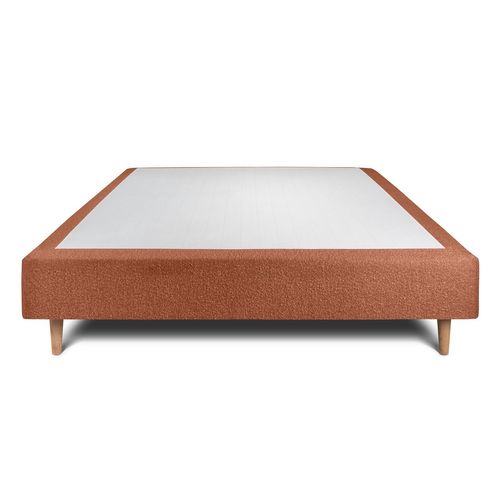 Sommier Tapissier Bouclette Terracotta 140x200 H35cm