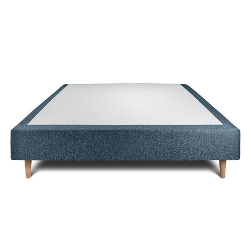 Sommier Tapissier Bouclette Bleu 160x200 H35cm