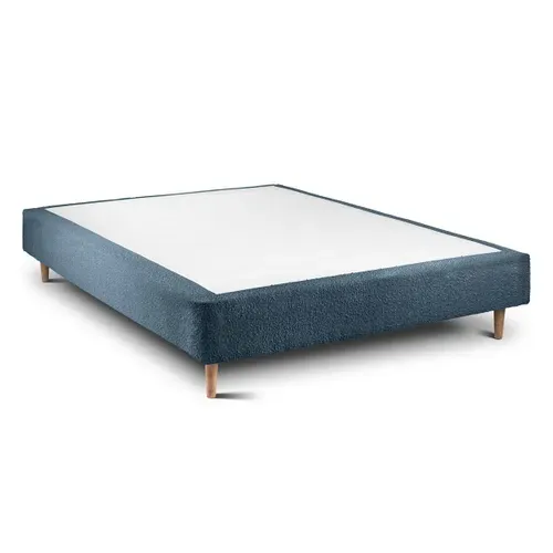Sommier Tapissier Bouclette Bleu 160x200 H35cm