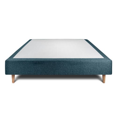 Sommier Tapissier Bouclette Bleu 160x200 H35cm