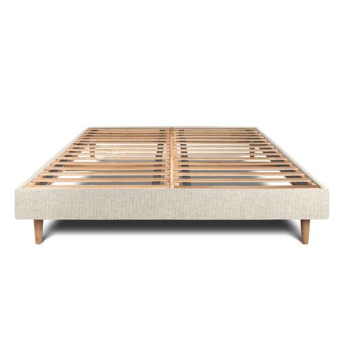 Sommier Kit Tissu Beige Clair 180x200 H29cm