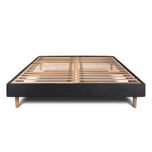 Sommier Kit Tissu Noir 180x200 H29cm