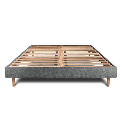 Sommier Kit Tissu Gris Anthracite 200x200 H29cm