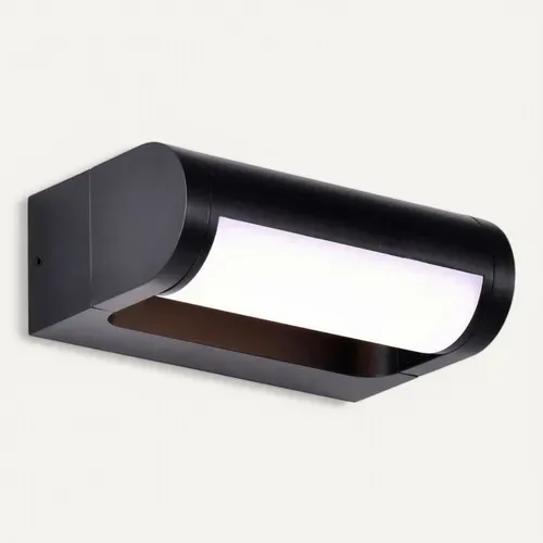 Petite Applique LED Rectangulaire Noire Ip65 Pour Extérieur Ip65 - Ilona