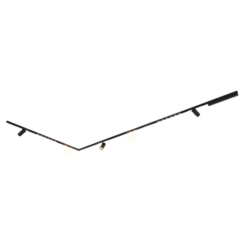 Système De Rail Magnétique Noir 3 M 3 Spots 2 Profilés Et 2 Boules LED 39w - Lyne