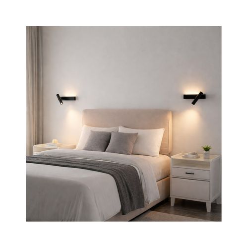 Lot De 2 Appliques Noire Tête De Lit Droite Et Gauche - Lodvi