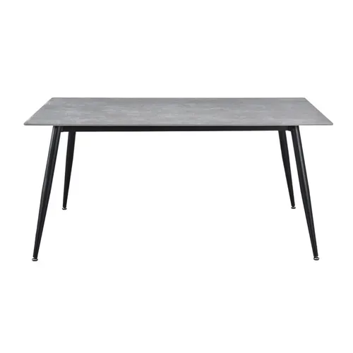 Table 180 X 90 Cm En Céramique Gris Béton Pieds Métal - Ryder 2