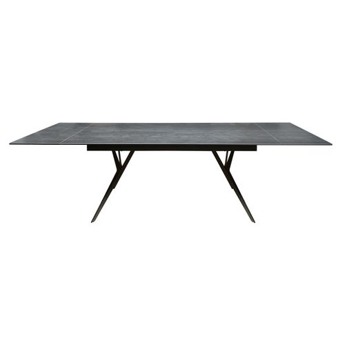 Table Extensible 180/260 Cm Céramique Gris Pieds Géométriques - Parker ...