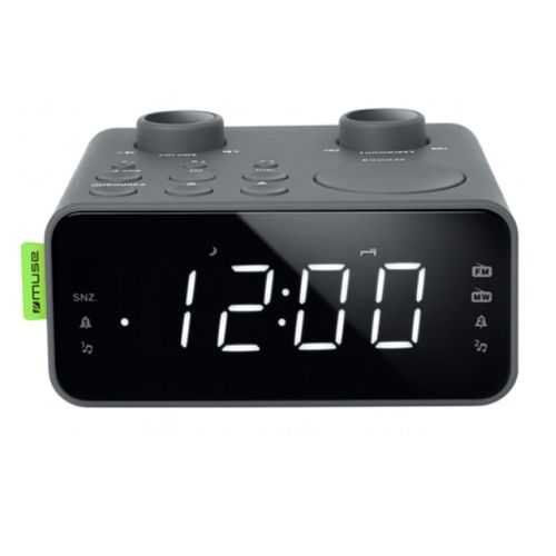 Radio-réveil Double Alarme Gris M17lg