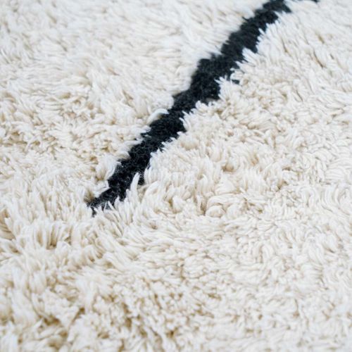 Tapis Lavable Berbère En Coton écru 60x90 - Style Bohème