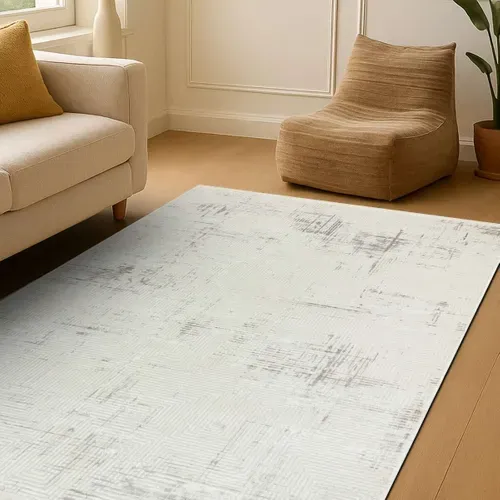 Tapis Abstrait Moderne Crème 120x180