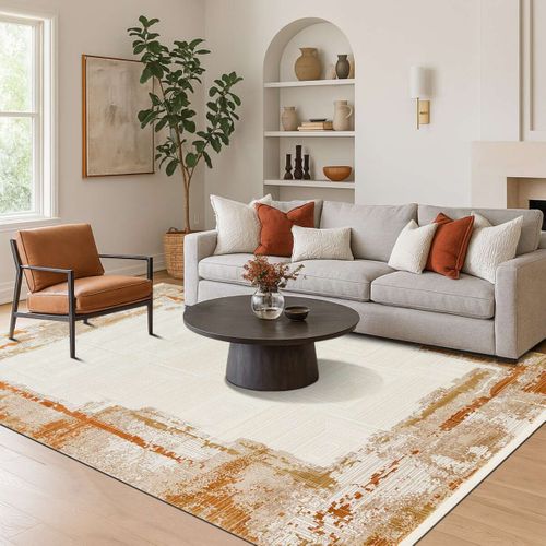 Tapis Moderne Abstrait Beige/terra 120x180