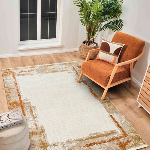 Tapis Moderne Abstrait Beige/terra 120x180