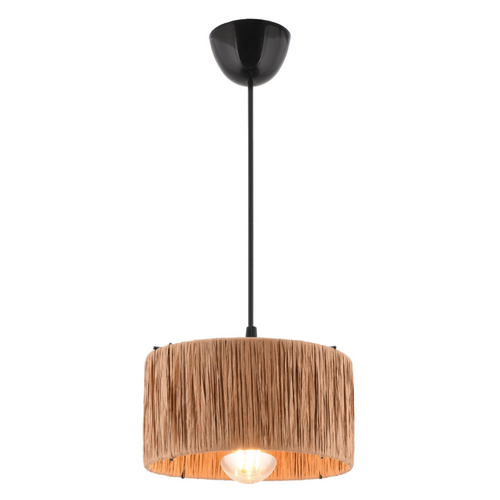 Lustre Raphia Clarisse- Suspension Filaire En Raphia Et Métal - Lustre - Suspension BUT