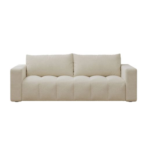 Canterbury - Canapé Convertible 3 Places Avec Coffre En Bouclette Beige