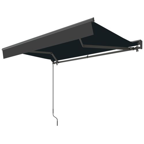 Lozio - Store Banne Motorisé 3,95 X 3 M En Aluminium Avec Toile Gris
