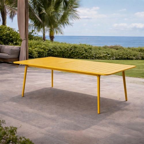 Bergame - Table De Jardin 8/10 Places 200cm Jaune