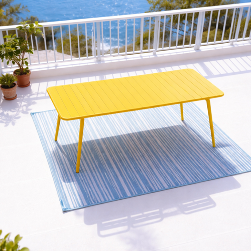Bergame - Table De Jardin 10/12 Places 234cm Jaune