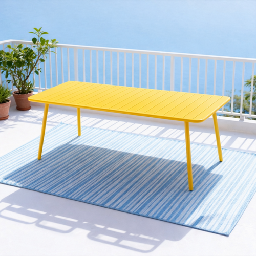 Bergame - Table De Jardin 10/12 Places 234cm Jaune