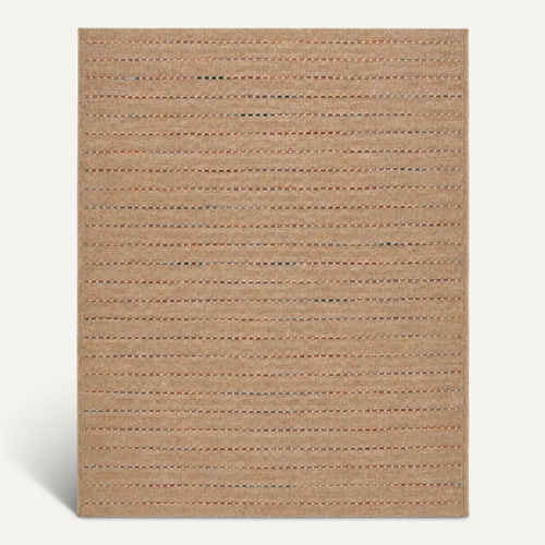 Tapis Extérieur Intérieur Aspect Jute Beige Multicolore 160x230