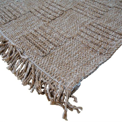 Tapis  Damier Aspect Jute  Beige 190x290