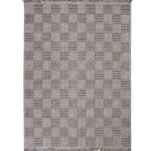 Tapis  Damier Aspect Jute  Beige 190x290