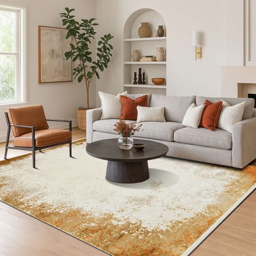 Tapis Moderne Abstrait Beige/terra 200x290