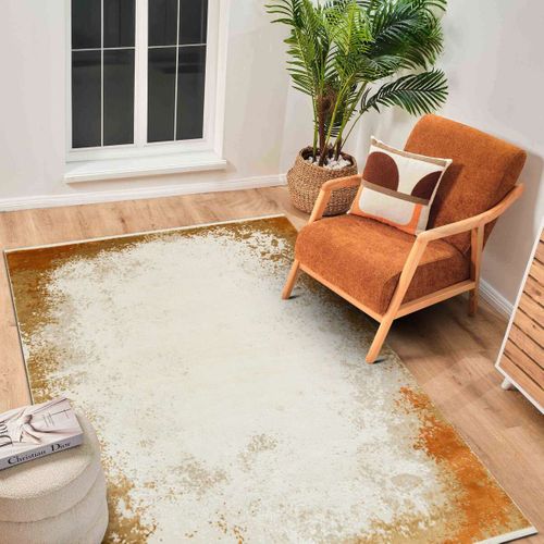 Tapis Moderne Abstrait Beige/terra 200x290