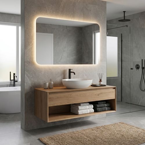 Vasque à Poser Ovale 50x36cm En Céramique Blanc Brillant + Bonde Pop-up Collection Opera