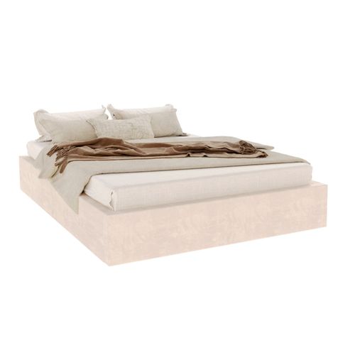 Lit Coffre Orlando 120x200 - Sommier Inclus Crème